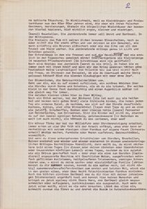 1981. Auszug eines Briefes vom Schriftsteller Peter Kurzeck